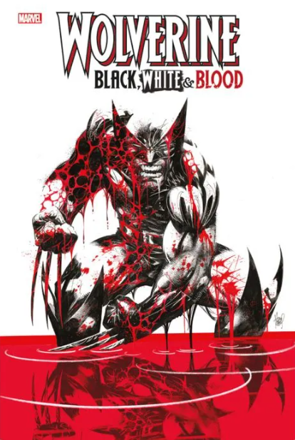 wolverine black white blood